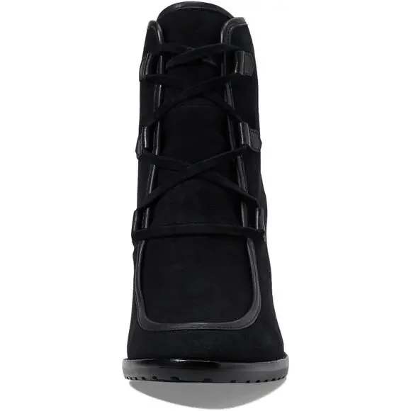 NEW Lauren Ralph Lauren Women's Mabel Lace-Up Dress Booties Black 11M